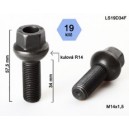 M14x 1,5x34 koule R14, klíč 19, černé, vyška 57,5