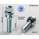 M14x1,5x37 koule R14 pohyblivá, klíč 19, výška 66,5